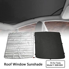 For Tesla Model Y 2020 -2024 Roof Sunshade Mesh Top Cover UV Protection Sunroof