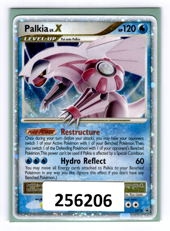 (256206) DP18 PALKIA LV.X Pokemon Diamond & Pearl Black Star Holofoil Promo Card
