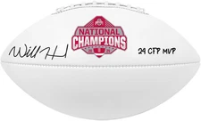 Will Howard Buckeyes 2024 College National Champs Signed Panel Football w/Insc