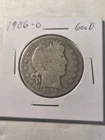 1906-O Barber Half Dollar 50 Cent Good + New Orleans US 90% G Plus
