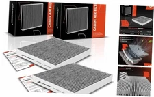2-PC Cabin Air Filter with Activated Carbon Compatible with Hyundai Sonata