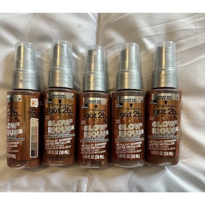 got2b GLOW'RIOUS Metallic Shimmer Hair Glitter & Body Glitter Duel Spray 5 Pk