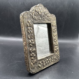 Brass Table Mirror in Wooden Frame G.6