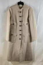 Marc Jacobs Womens Pink Beige 100% Wool Textu...