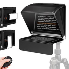 Teleprompter for iPhone ipad Smartphone,7.9’’ Mini Portable Prompter with Rem...