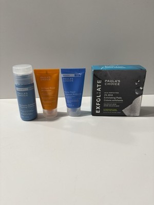 Paula s Choice Skincare Bundle BHA Exfoliating Pads + C5 Moisturizer + Cleanser
