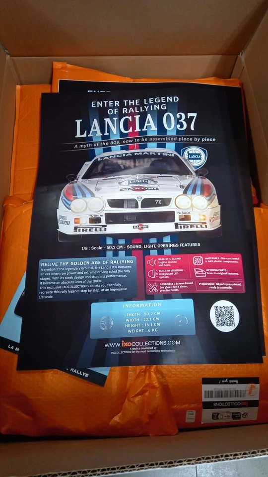  IXOIXCLNCFK IXO Lancia 037 Rally Course full kits 1/8, kit di montaggio - Immagine 2 di 4