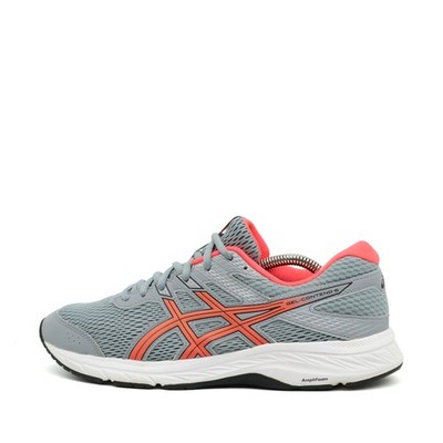 ASICS Damen Gel-Contend 6 Sneaker grau/koralle Mesh Dämpfung Laufschuh EU 40