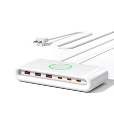 145W USB C Charging Station 6-Port Multi-Device Charger for MacBook iPad iPhone