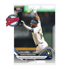 Andruw Monasterio Walk-Off Clinch Postseason 2025 MLB Topps NOW Card 708 In Hand