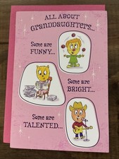 Hallmark BIRTHDAY Greeting Card For Granddaughter  Funny, Bright, And Talented  