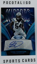2025 Certified Shaq Thompson Teal Mirror Signatures /75 #MS-STH Panthers