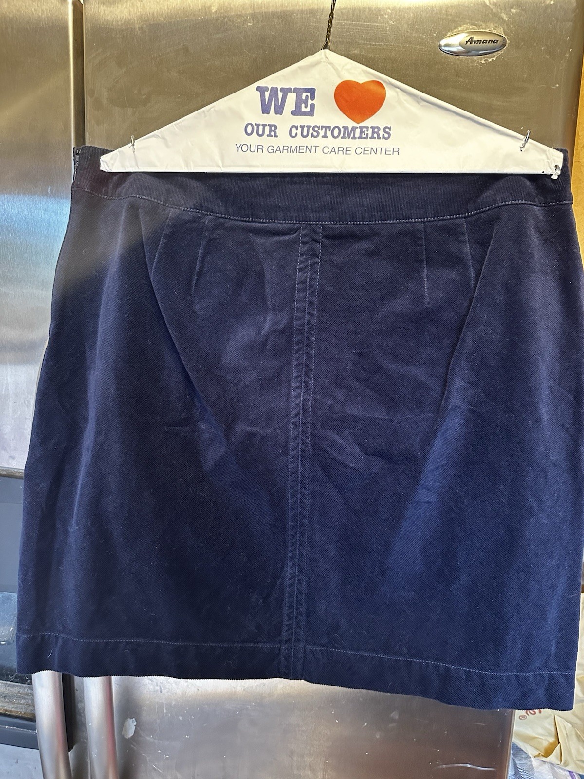 Talbots Stretch A Line Navy Corduroy Skirt Women's Plus Size 18 Excellent