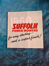 Suffolk 1960 Power Mowers Advertisement .