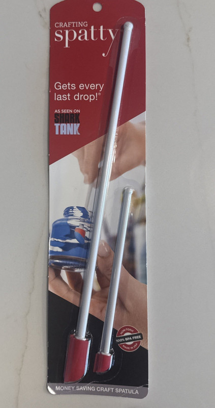 The Spatty Crafting Daddy Last Drop Spatula Two Piece Set 6" and 12" Shark Tank