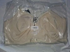 Curvy Couture Bra New Size 44H Unlined Underwire Sheer Mesh Nude