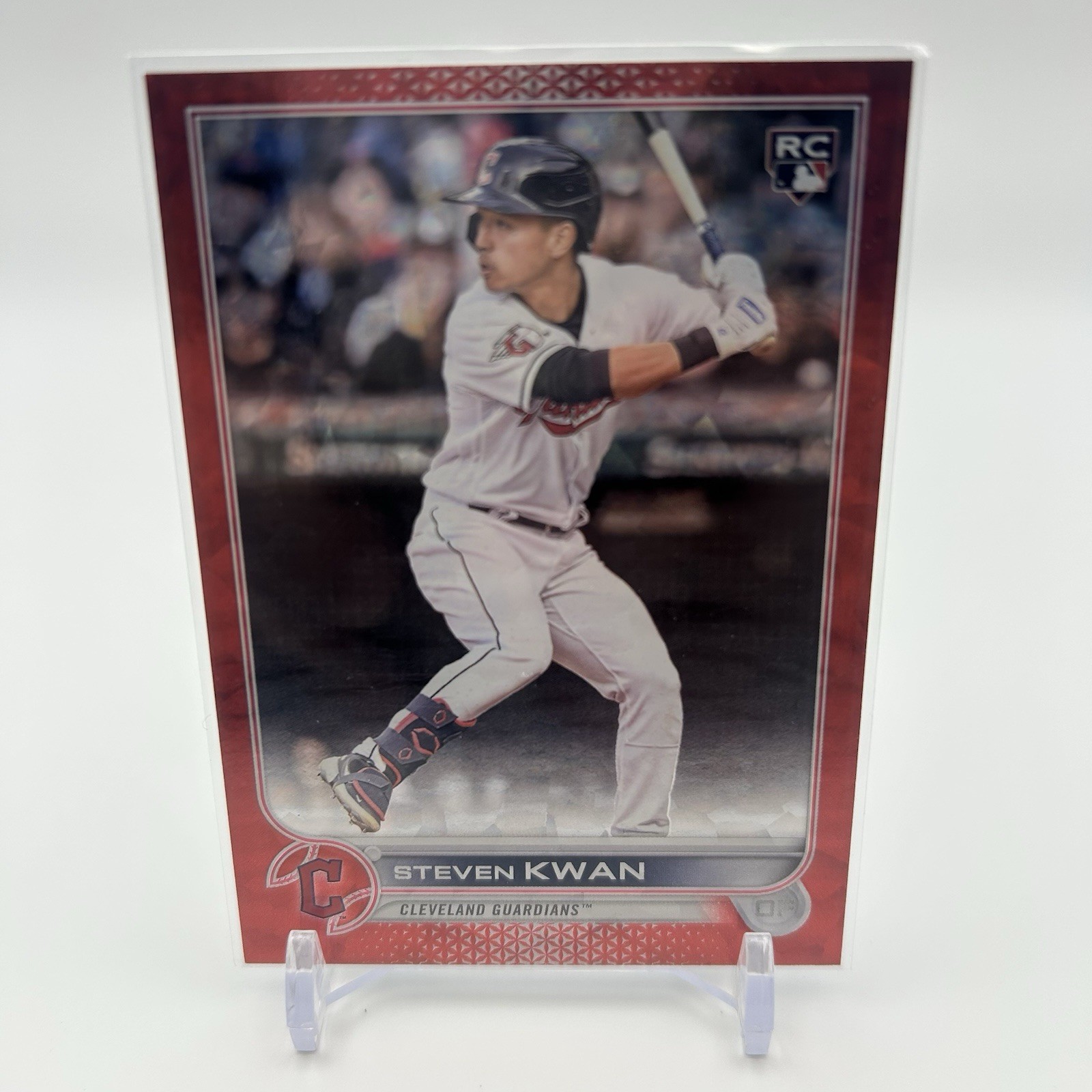 Steven Kwan 2022 Topps Update Rookie Red Foil #US261 #'d 194/199 Guardians