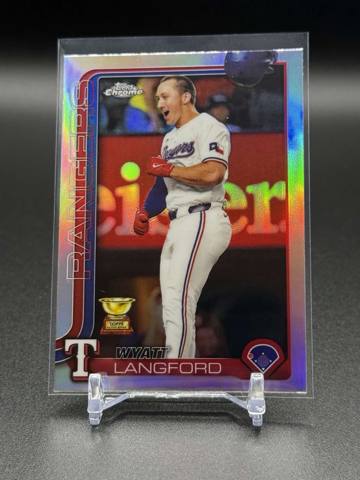 #68 Wyatt Langford Refractor - 2025 Topps Chrome