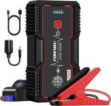 FOWAWU 2500A 12V Jump Starter Power Bank Car Jump Starter | 8L Petrol / 6.5L Diesel