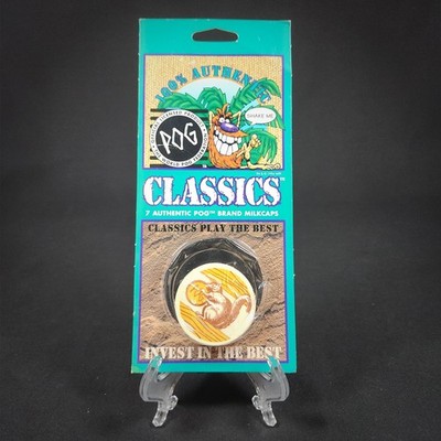 New Old Stock - POG CLASSIC Sealed Blister Pack - WPF - 7 Milkcaps - 1994