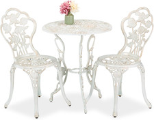 Set Da Bistrot Da 3, Tavolino Da Giardino, 2 Sedie, Balcone, Stile Ferro Battuto