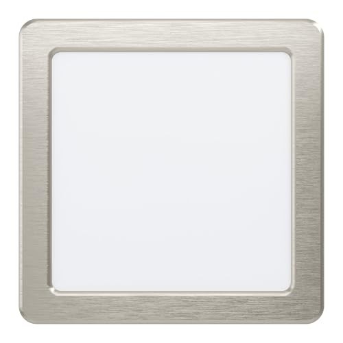 LED Einbaustrahler Eglo Fueva 5, 16,6 Cm, Flach, Stahl, Neutralweiß, Silber-image