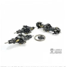 LESU TRACTOR ALUM 6X6 AXLE SET OPTIONAL LOCK 1/14 Q-9005-A KING GLOBE SCANIA