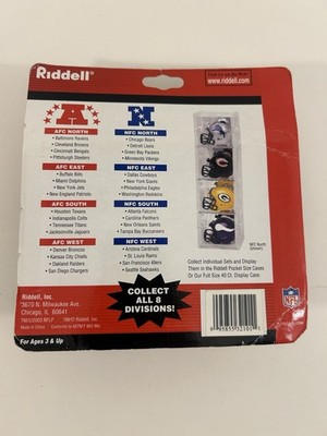 2003 Riddell NFL Revolution Pocket Size Division Set Helmets AFC