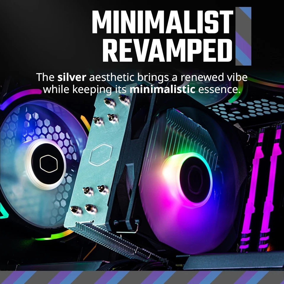 Cooler Master Hyper 212 Spectrum V3 ARGB CPU Air Cooler, 120mm PWM Fan, 4... - Image 2 of 4