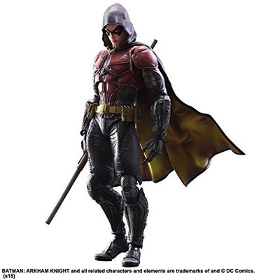 PLAY ARTS Kai BATMAN ARKHAM KNIGHT Robin PVC Painted Action Figure Japan