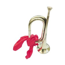 Trumpet Bugle 33cm Musical Instrument for School Band Beginner Performances