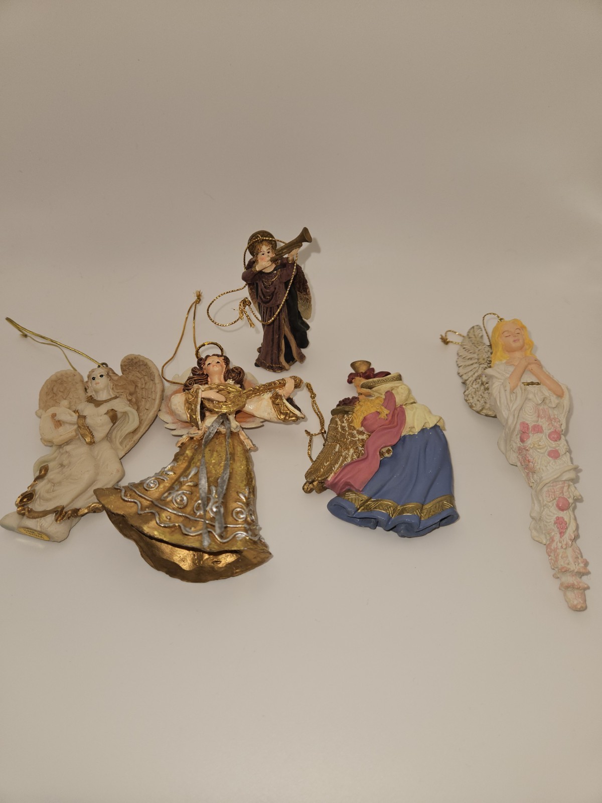 Angel Christmas Ornaments lot of 5