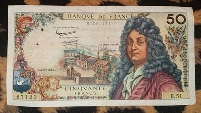 Billet 50 Francs Racine 7/2/1963 - Photo 1/2