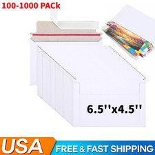 100-1000 Flat Photo Mailer 6.5"x4.5"Document Cardboard Envelope Self Seal Mailer