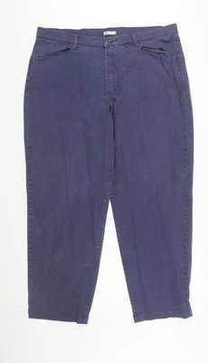 Blaue Damen-Chinohose UK Größe 20 Plus Lee normale Passform