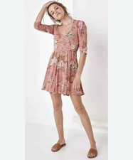 SPELL & THE GYPSY COLLECTIVE Rosa Pink Play Mini Dress Size L SP17