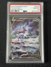 PSA 10 Suicune V GG38/GG70 Crown Zenith TCG Pokemon Alt Art Card Holo Gem Mint
