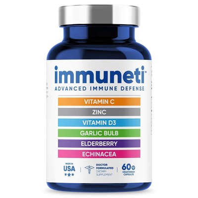 Immuneti - Advanced Immune Defense, 6-in-1 Powerful Blend of C, D3, , Elderbe...