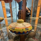 Vintage Ohio Art Tin Litho Circus Train Spinning Top Toy 304 I 179 USA