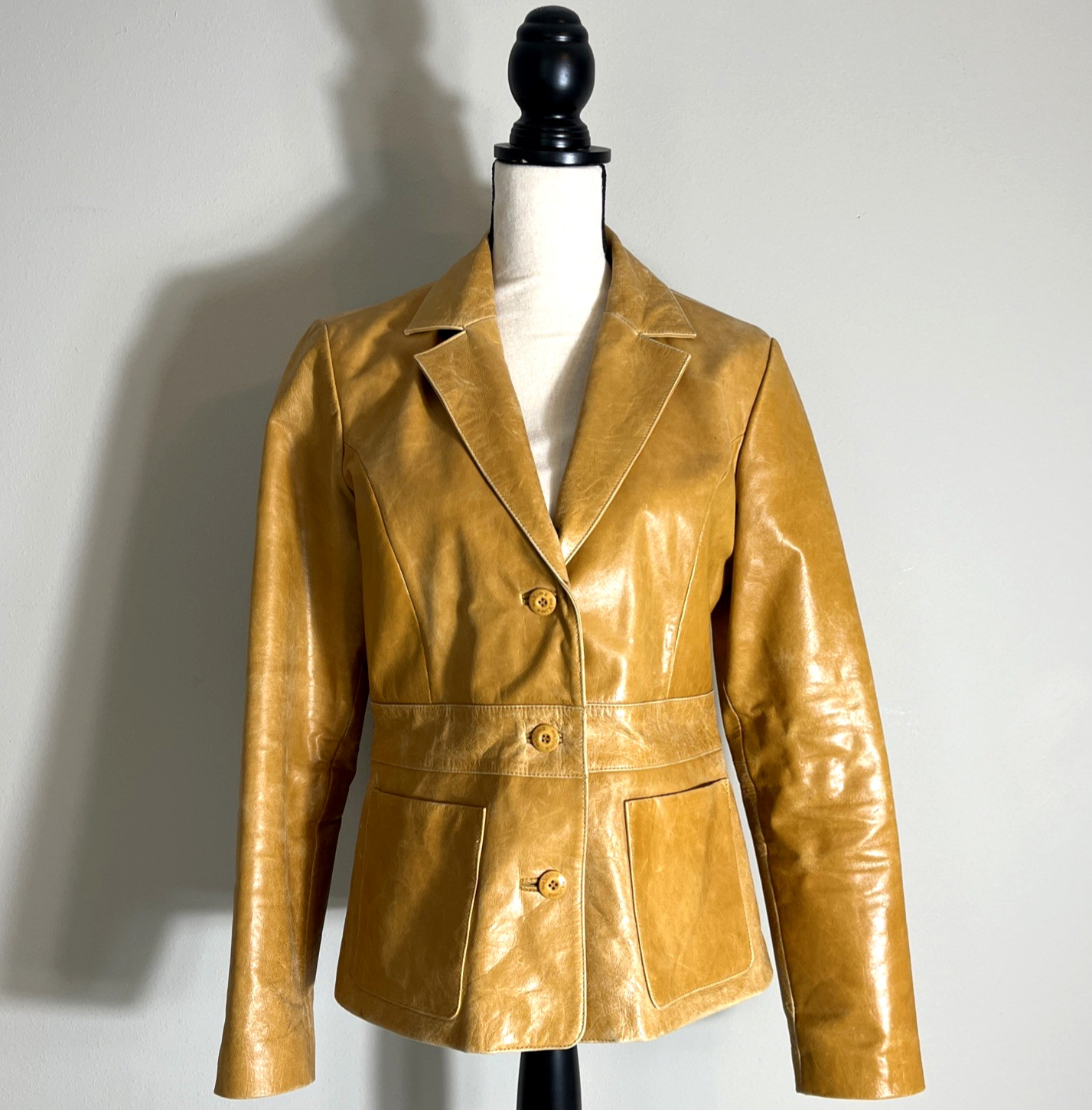 Vintage Wilsons Leather Maxima Women's Medium Tan Jacket Made in India