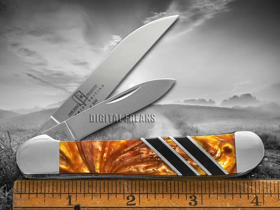 Navaja de Bolsillo Case xx Vault Copperhead 24K y Perla Negra Corelon 9249W-24KBLK Foto 3 de 4