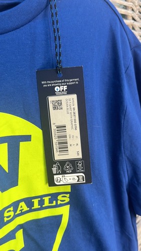 NWT North Sails SS T-Shirt W/Graphic Ocean Blue Medium - Picture 4 of 8