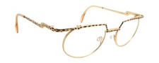 New Authentic Cazal MOD 288 Col. 653 Germany 90s Vintage Gold Eyeglasses