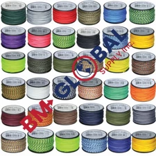 Micro Cord 125ft Polyester/Nylon, Strength 100 lbs, High Tech Braided USA Made 