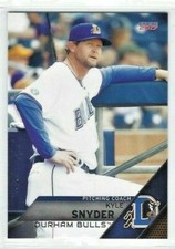 2017 Durham Bulls (Triple A-Tampa Bay Rays) Kyle Snyder