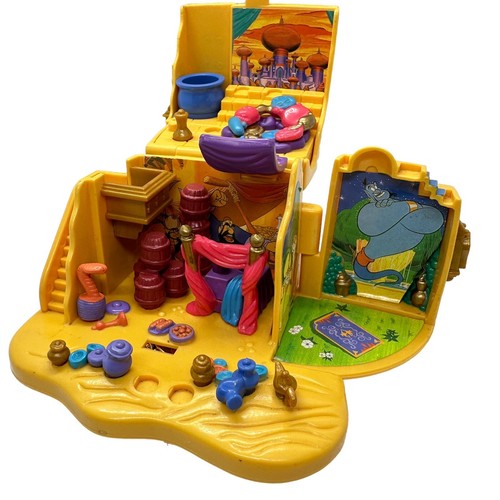 Disney Polly Pocket Aladdin Agrabah Marketplace 1995 Tiny Bluebird Collection - Picture 14 of 17