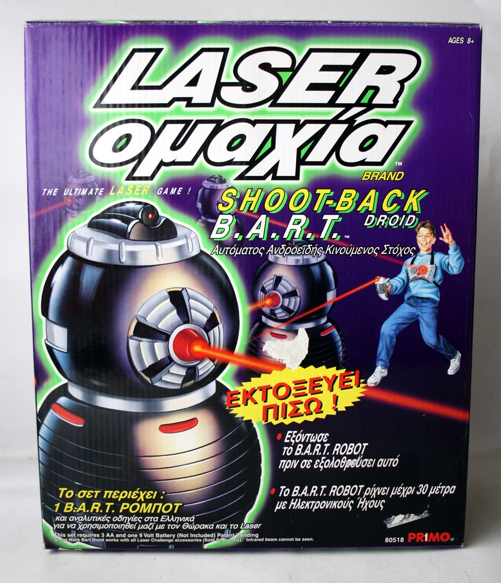 1997 Toymax Laser Challenge Shoot-back Bart B.a.r.t. Droid 80518