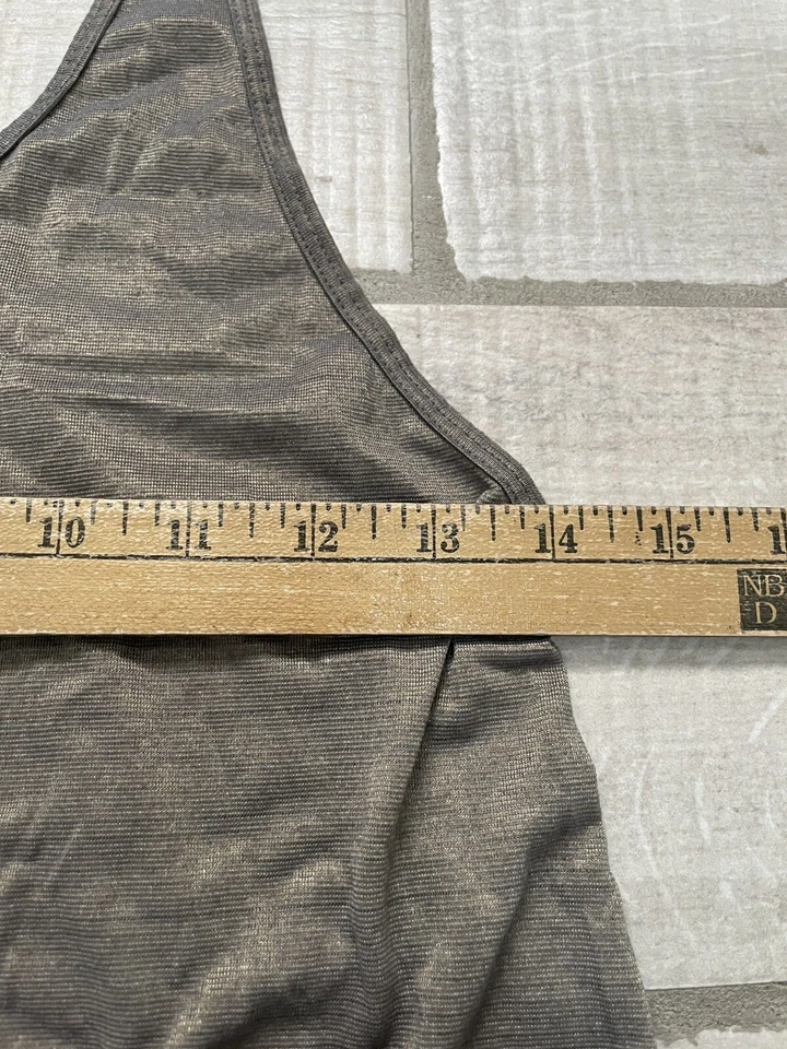 Camiseta sin mangas Lululemon 105 F Singlet espalda cruzada marrón metálico tostado talla 6?  Atlético Foto 2 de 4