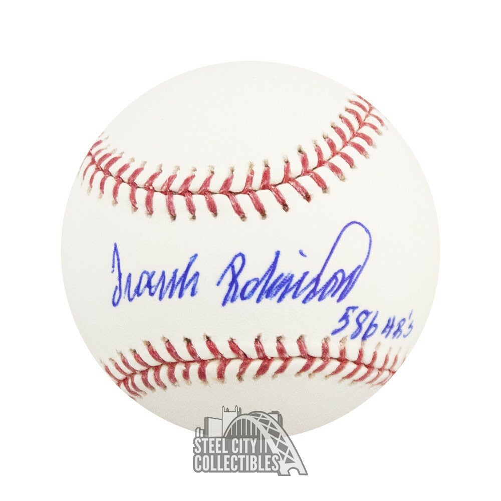 Frank Robinson Autographed Signed 586 HRs Official MLB Baseball - PSA/DNA COA 
