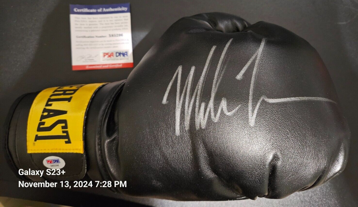 Mike Tyson Autographed Glove PSA DNA